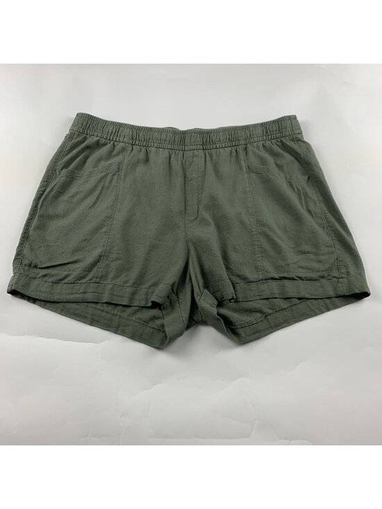 Old Navy Pants - Old Navy Arugula Linen Blend Pull On Shorts XL